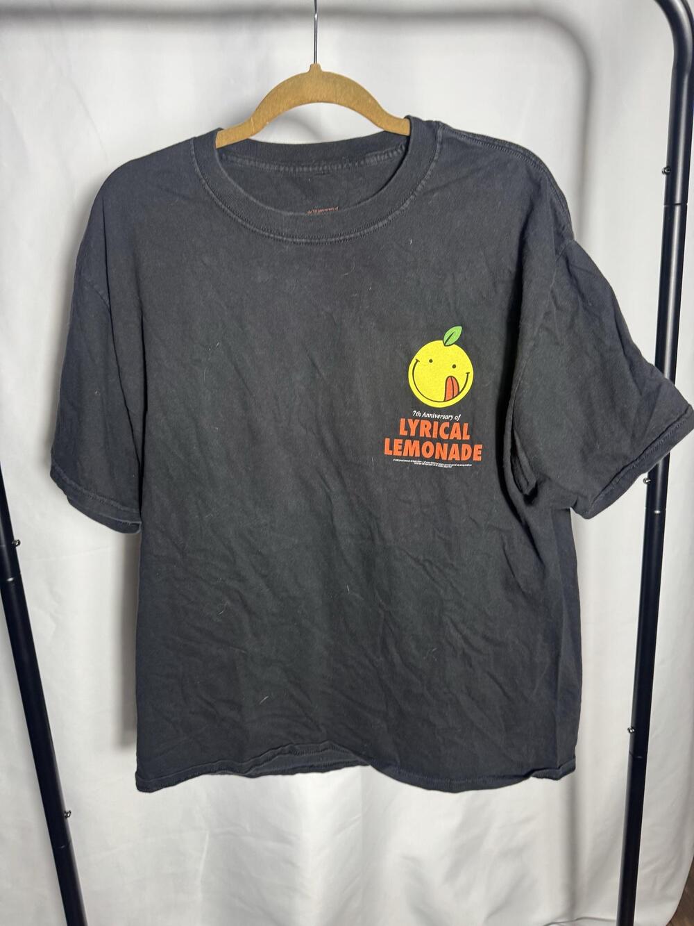 Lyrical Lemonade Shirt Mens XL Black 7th Anniversary Creative Juices Graphic
